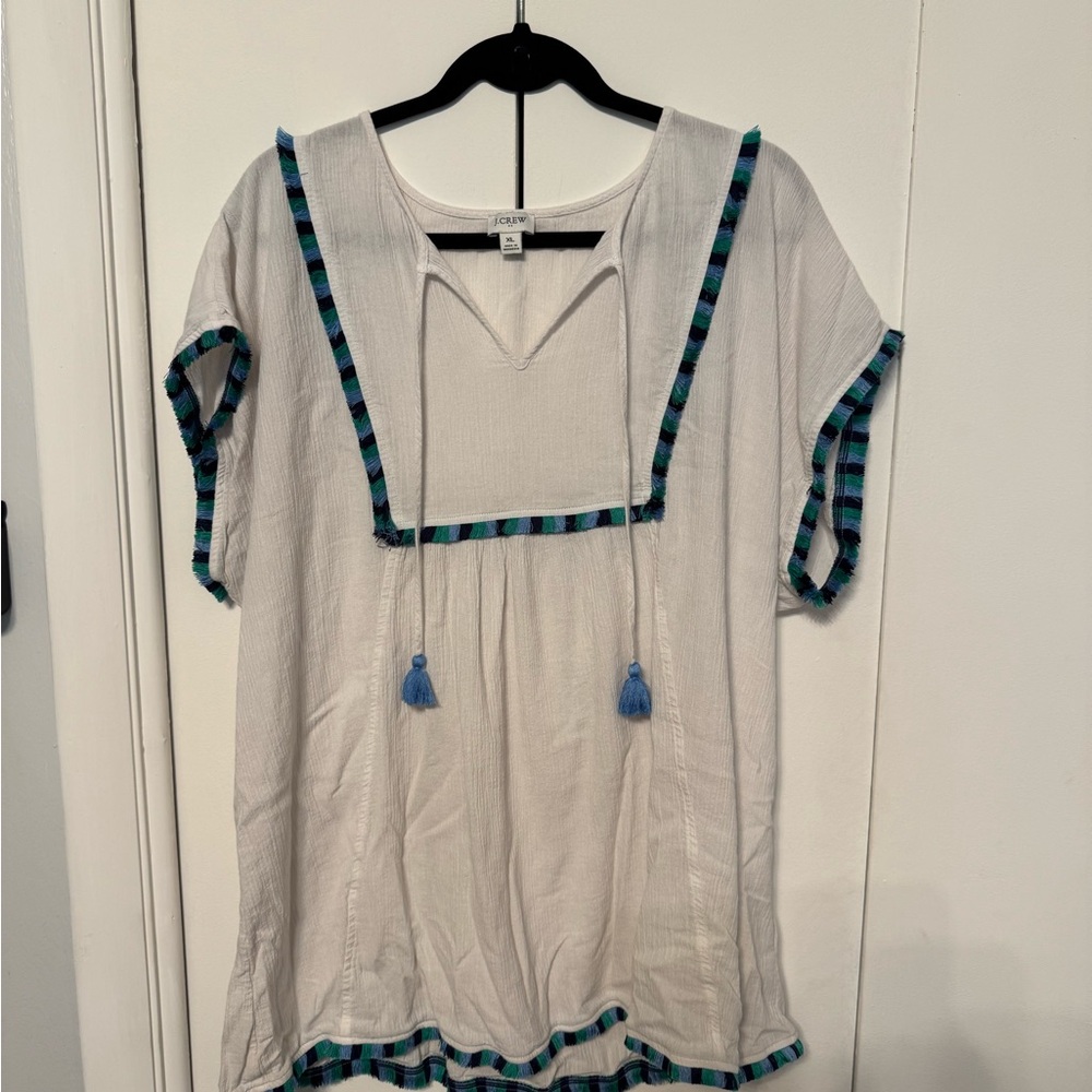 J. Crew white cotton blouse